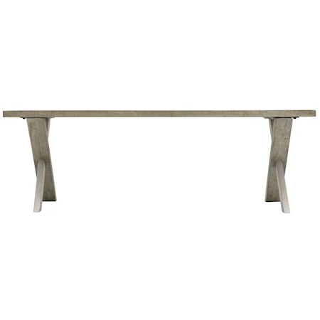 Milo Rustic-Modern Cocktail Table with Solid Wood Overlays